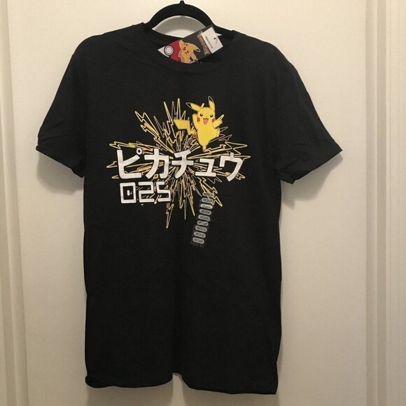 thinkgeek Other - Pokémon Pikachu Japanese Graphic Shirt ThinkGeek NEW Medium